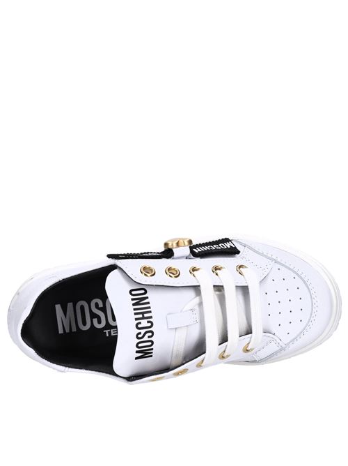 Sneakers in pelle MOSCHINO | 78729 GINEVRABIANCO